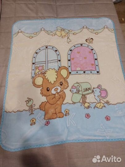 Плед детский плюшевый