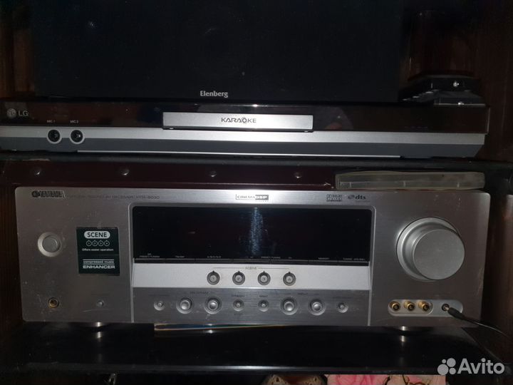 Усилитель Yamaha HTR-6030,приставка, колонки