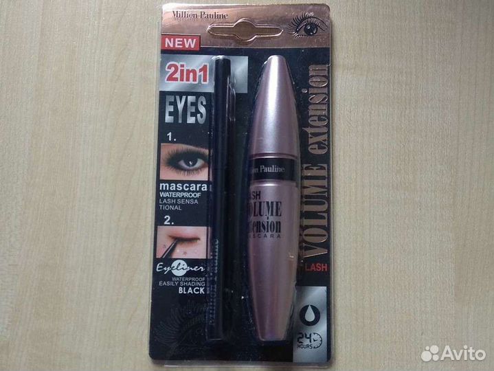 Тушь водостойкая и карандаш для глаз новые