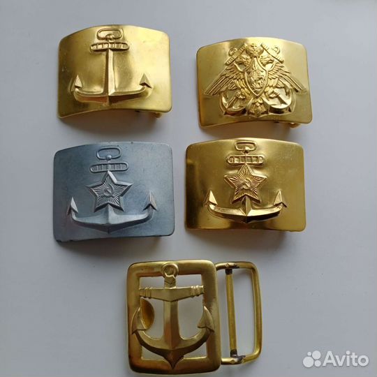 Латунные Пряжки Бляхи с якорями солдатского ремня