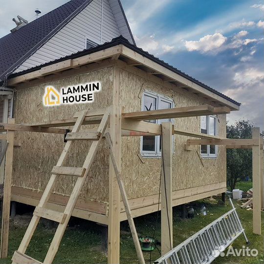 Домокомплект из сип-панелей, со сборкой