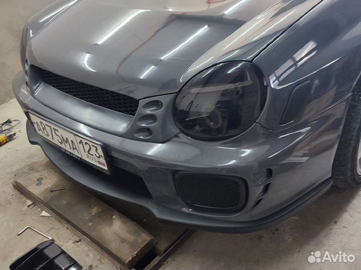 Авторская губа на Subaru Impreza GD WRX STI
