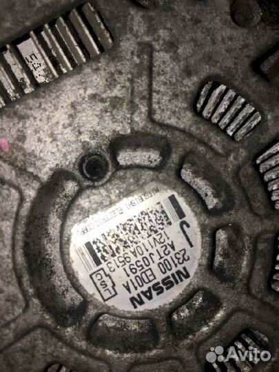 Генератор HR15DE Nissan Tiida SC11 23100ED01A A2TJ