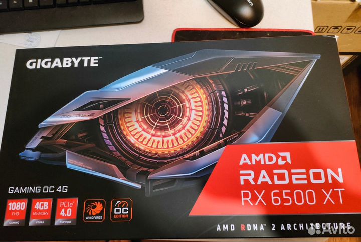 Видеокарта Gigabyte Radeon RX 6500 XT Gaming 4GB