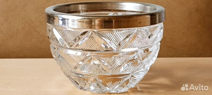 Салатница / Конфетница. Хрусталь. Металл. СССР