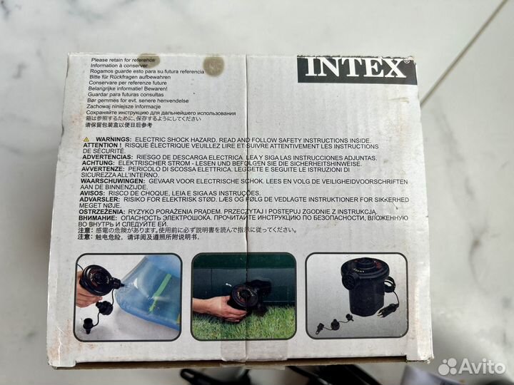 Насос для надувного матраса intex