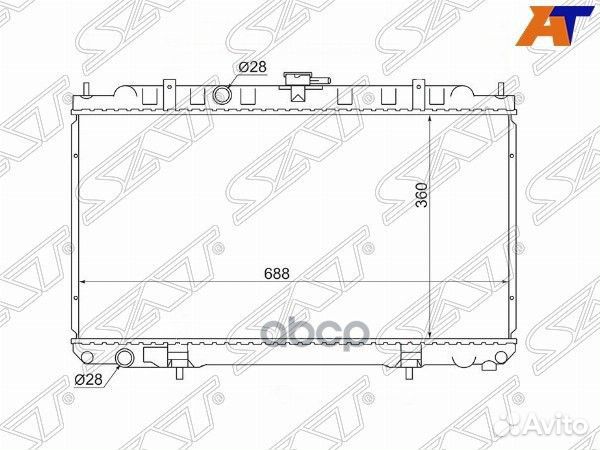 Радиатор Nissan AD 99-02 / Primera 01-08 / Sunn