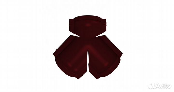 Тройник Y-образный Velur20, Цвет Ral 3005, Покрытие Velur20 с пленкой, Толщина металла