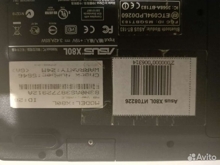 Ноутбук Asus X80L