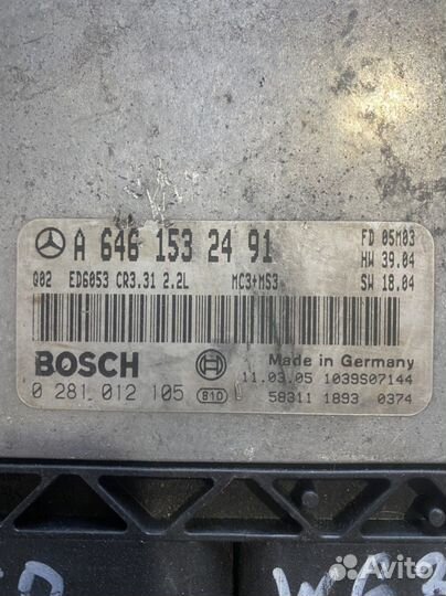 Эбу Vito W639 2.2cdi Viano A6461532491