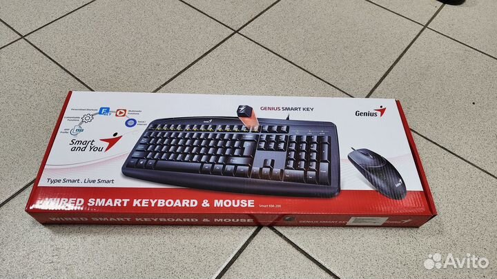 Клавиатура+мышь проводная Genius Smart KM-200
