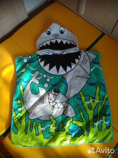 Махровая накидка халат 