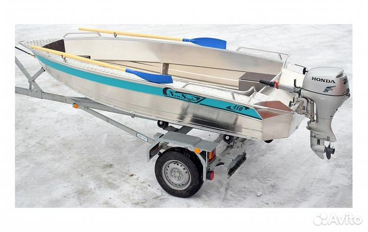 Алюминиевая лодка Wellboat New Style 410