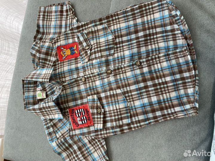 Рубашки детские 2шт 80-86