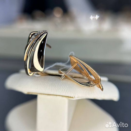 Золотые серьги женские 585 золото
