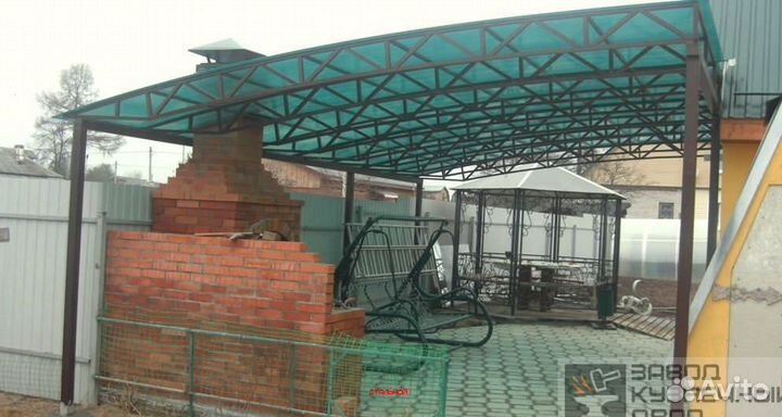 Навес из профнастила