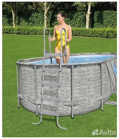 Лестница для бассейнов до 132см, 4 ступеньки