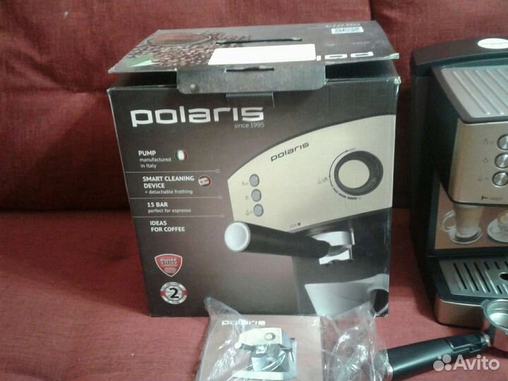 Кофеварка рожковая polaris PCM 1527E