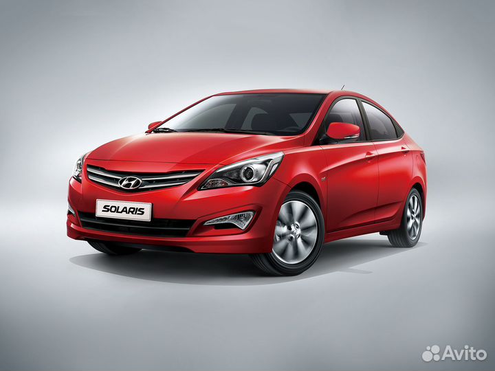 Бампер на solaris в цвет