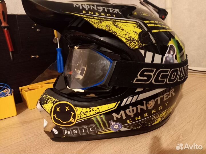 Мотошлем кроссовый бу