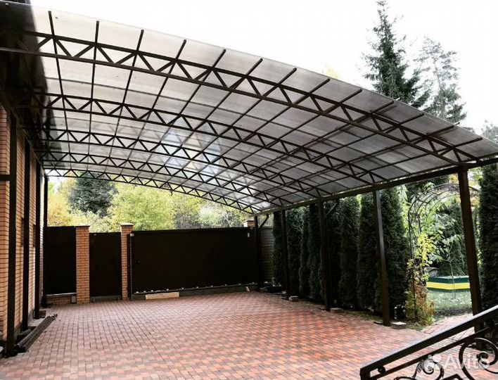 Навесы арочные, сварочные работы