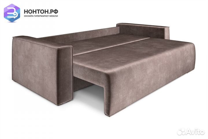 Диван еврокнижка Манхэттен светло-коричневый