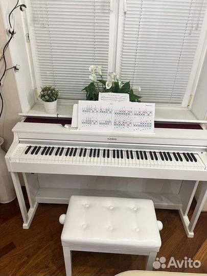 Цифровое пианино casio AP-470 белый