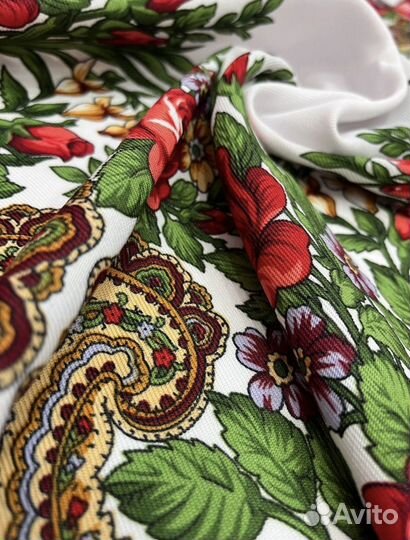 Павловопосадский платок 120х120 см