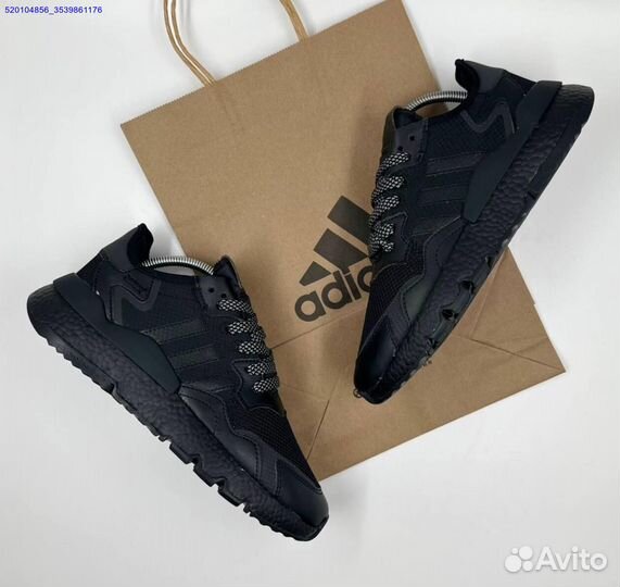 Кроссовки Adidas Nite Jogger Black (Арт.49147)