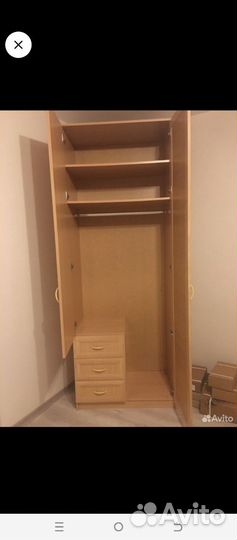 Шкаф распашной узкий