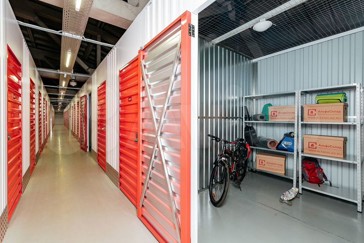 Теплый склад площадью 6 м² для хранения вещей