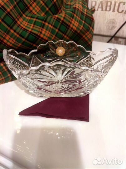 Хрустальная конфетница СССР