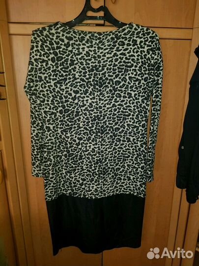 Платье леопардовое 46-48 р