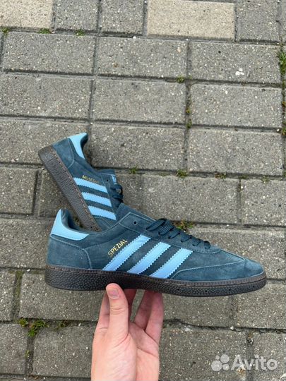 Кроссовки adidas spezial Moscow navy blue замш 44