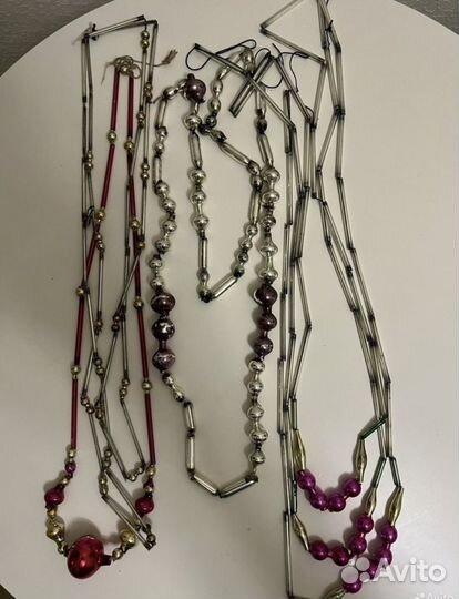 Елочные украшения. Бусы