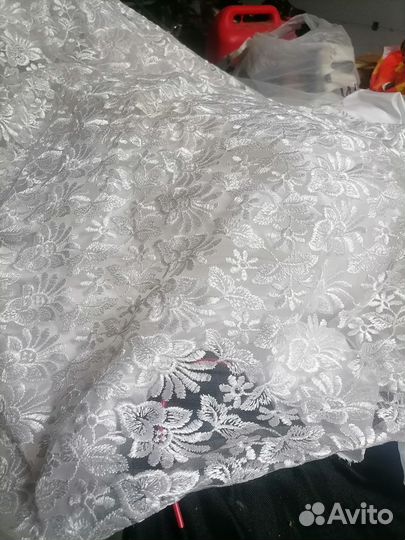 Кристалон, кружево, фурнитура. Белая