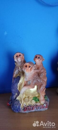 Фигурки Гжель обезьянки