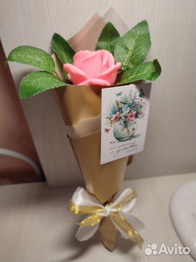 Букет из мыла ручной работы, букет тюльпанов