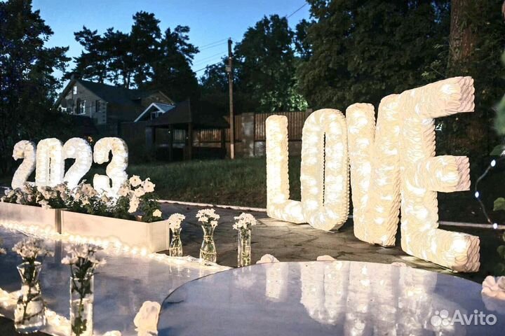 Объемные световые буквы