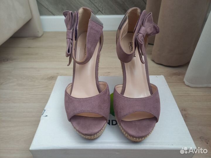 Босоножки женские 37 размер велюр