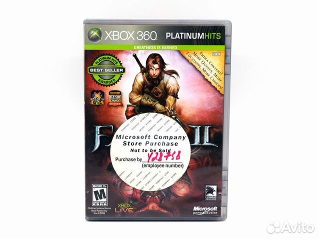 Fable 2 Platinum Hits / Purchased by employee