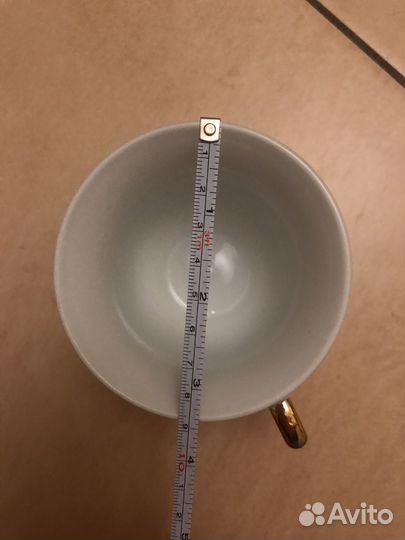 Чашка с блюдцем фарфор