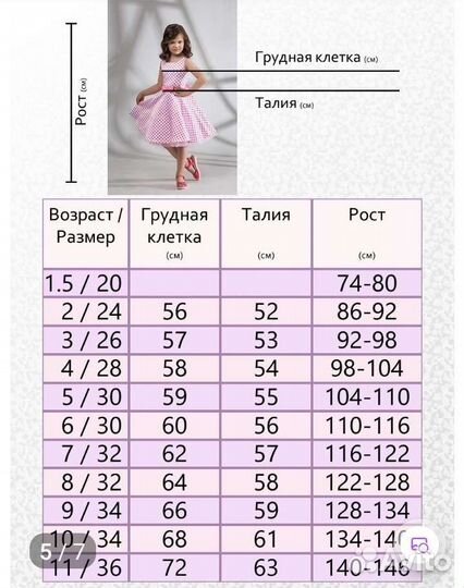 Платье для девочки праздничное