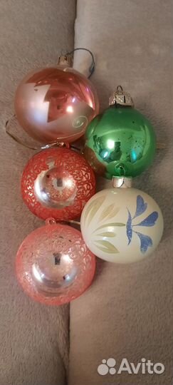 Елочные игрушки ссср+макушка