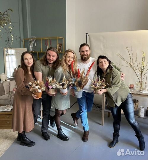 Мастер-класс по созданию композиций из сухоцветов