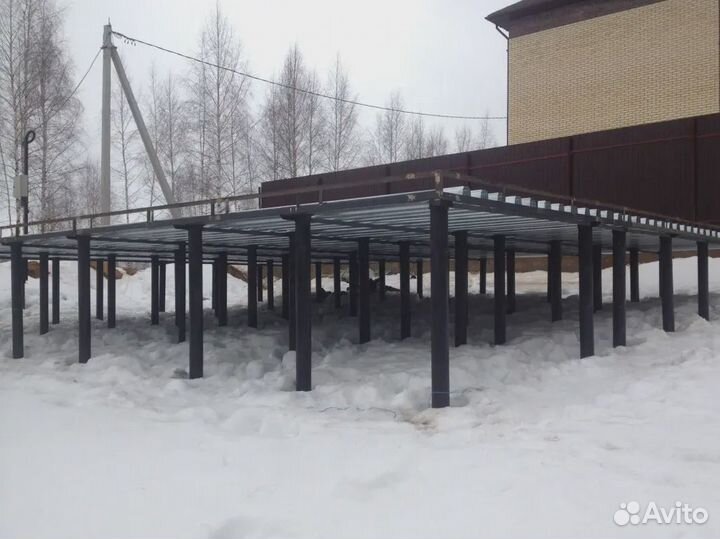 Винтовые сваи с установкой