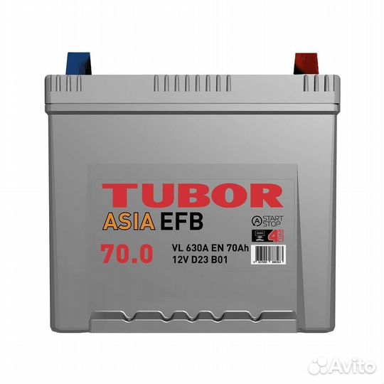 Аккумулятор Тубор 70 ач d23l