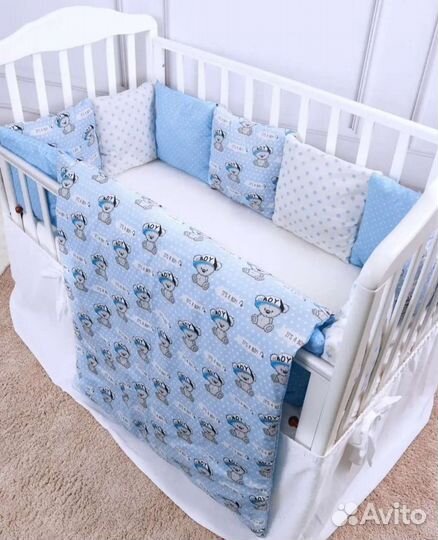 Бортики в детскую кроватку