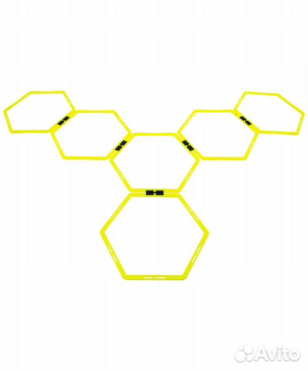 Набор шестиугольных напольных обручей jogel JA-216