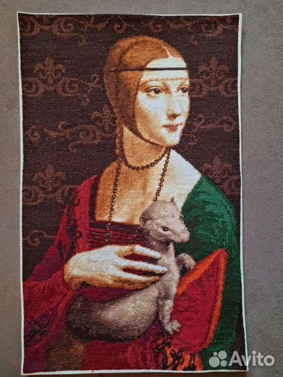 Картина ручной работы техника счетный крест